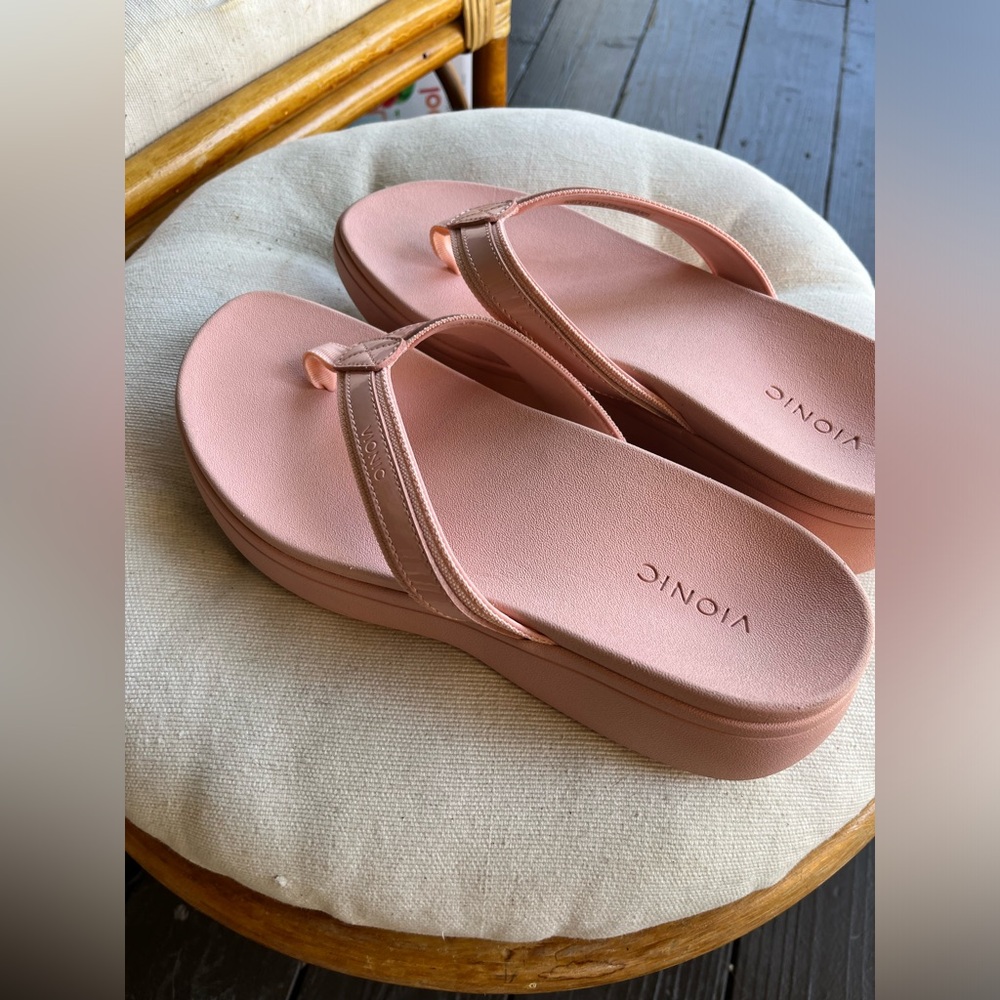 Vionic High Tide Ii Platform Flip Flops Pink - image 2